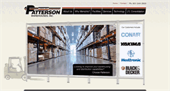 Desktop Screenshot of pattersonwarehouses.com